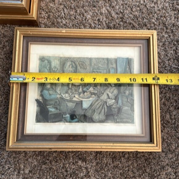 Vintage Anton Pieck 3D Shadow Box Art Wood Frame Lesley Owsley Handcrafted - Picture 13 of 16